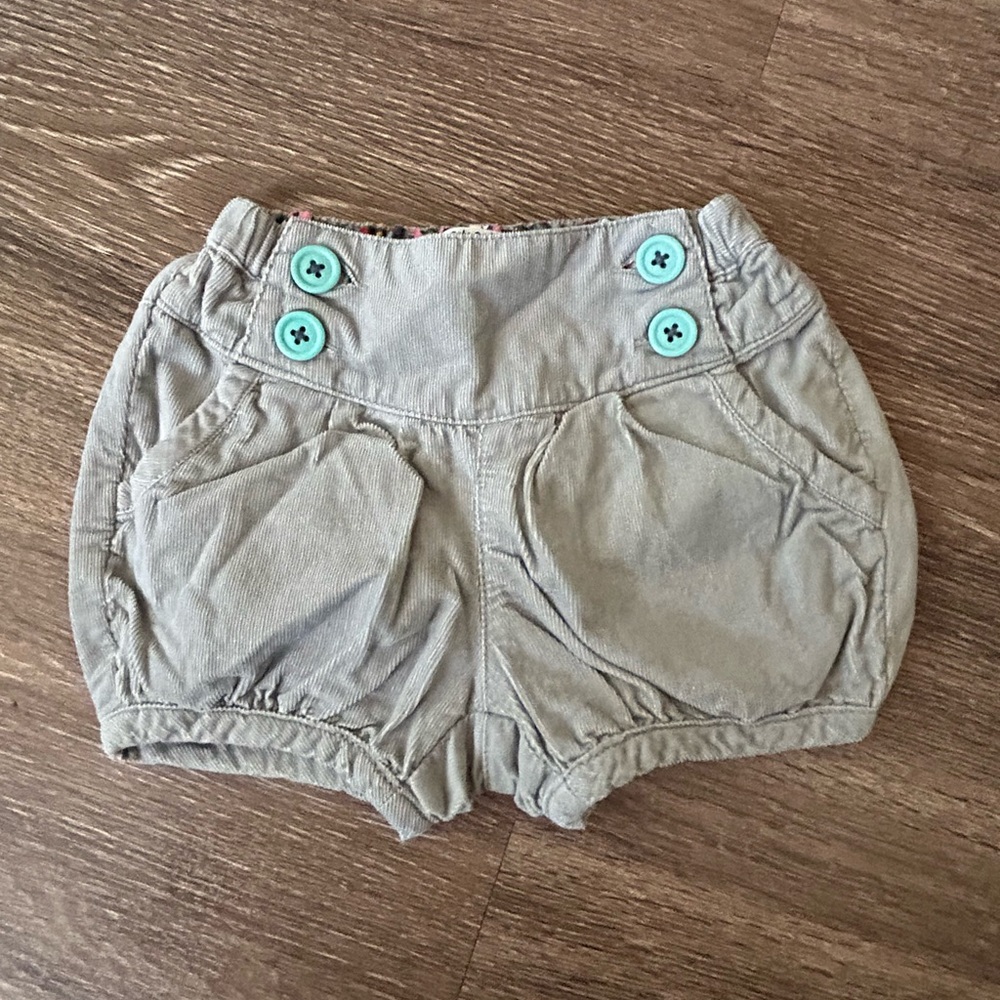 Baby Boden Gray Corduroy Bloomers Shorts - Picture 5 of 8